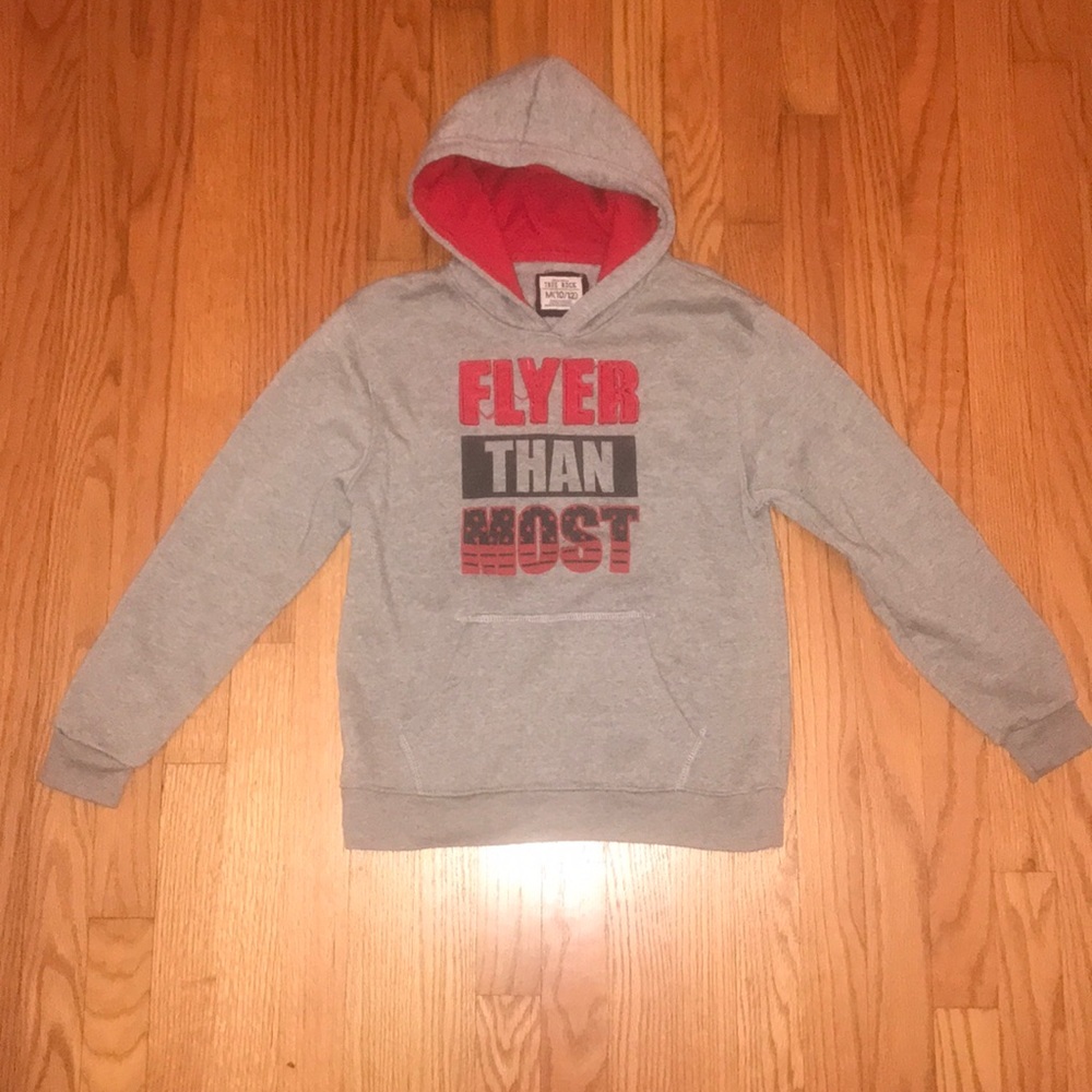 'Flyer Than Most' Hoodie Pullover. Boys Size 10/12